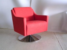 Que Swivel Single Tub Chair. Any Fabric Colour